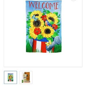 Welcome Garden Flag- New